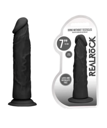 DILDO NEGRO SIN TESTÍCULOS